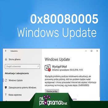 Cómo reparar el error de actualización de Windows 0x80080005 en Windows 10