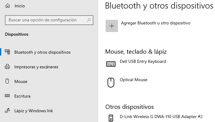 Activar el Bluetooth en Windows 10