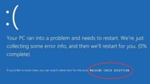 Error Machine Check Exception | Soluciones %currentyear%