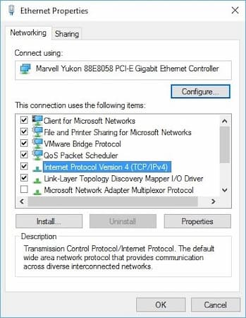 No se detecta cable Ethernet en Windows 10