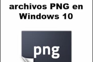 Qué Son y Cómo Abrir archivos PNG en Windows 10