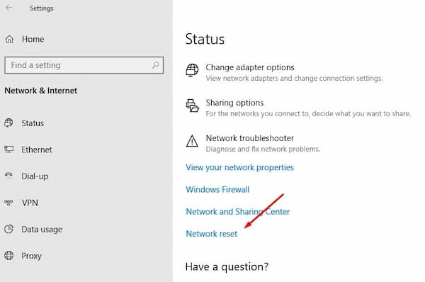 detección de redes en Windows 10 