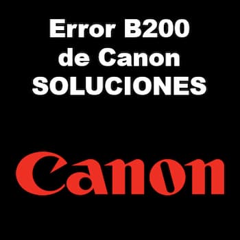 error B200 de Canon