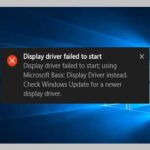 Solución: “Controlador De Pantalla No Pudo Iniciar El Error En W10″