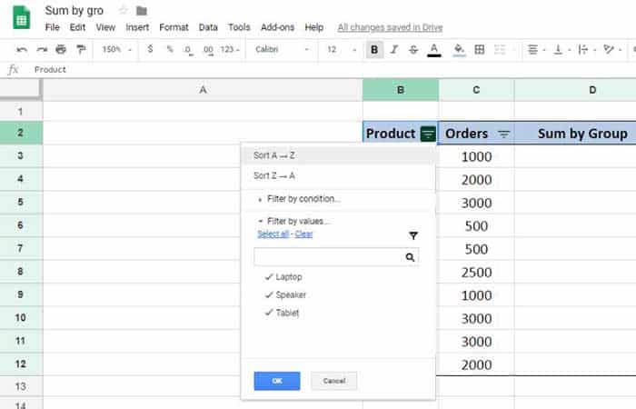 Cómo sumar por categoría en Excel