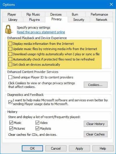 Windows Media Player no puede grabar