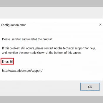 Cómo Solucionar El Error 16 De Adobe En Windows 10