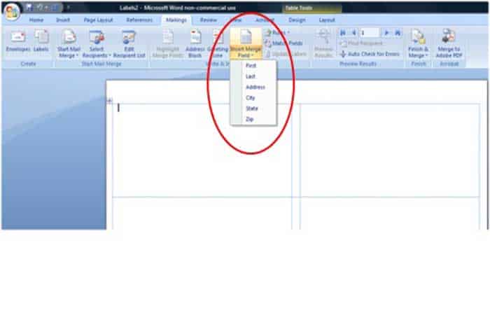 Importar datos de Excel a una tabla de Word