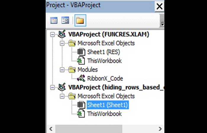 Uso de VBA para ocultar filas en Excel