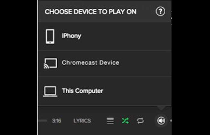 Spotify a Hisense Smart TV a través de Chromecast