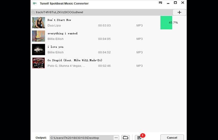 Convertir pistas de música de Spotify a MP3