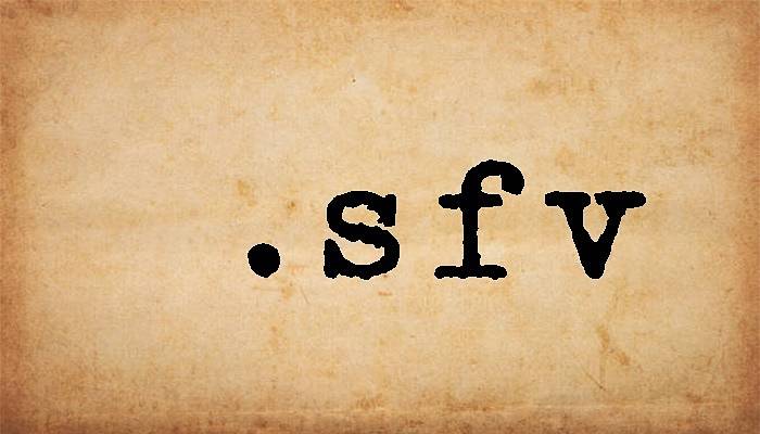 Qué es un Archivo SFV