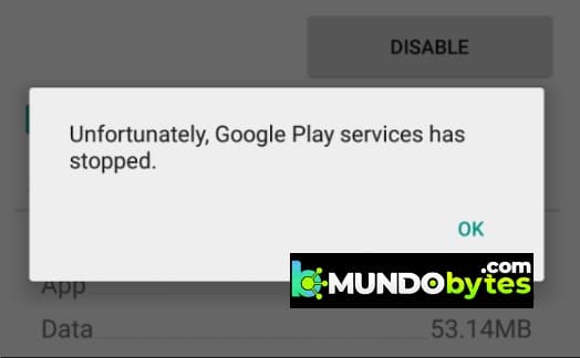 Error Google Play Services Se Detuvo