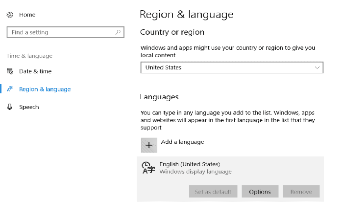 habilitar Cortana para Windows 10