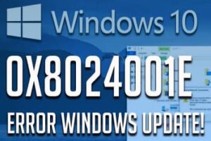 Cómo Corregir El Error De Windows Update 0x8024001e