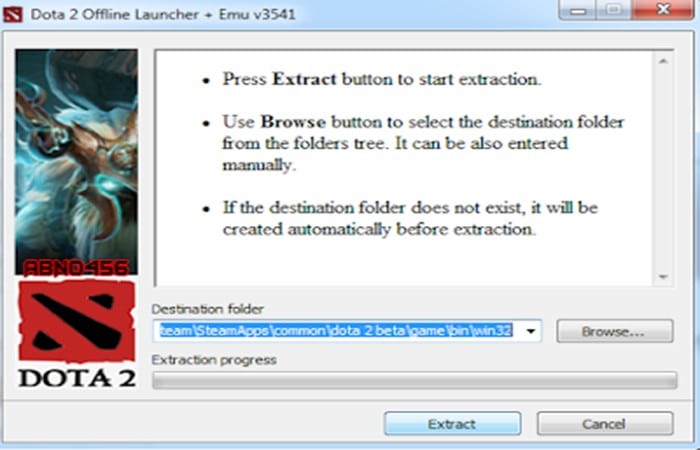 Instala Dota 2 Offline Launcher.