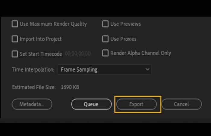 Exportar archivos de Premiere