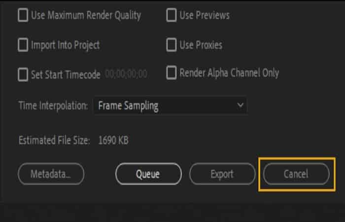 Exportar archivos de Premiere 