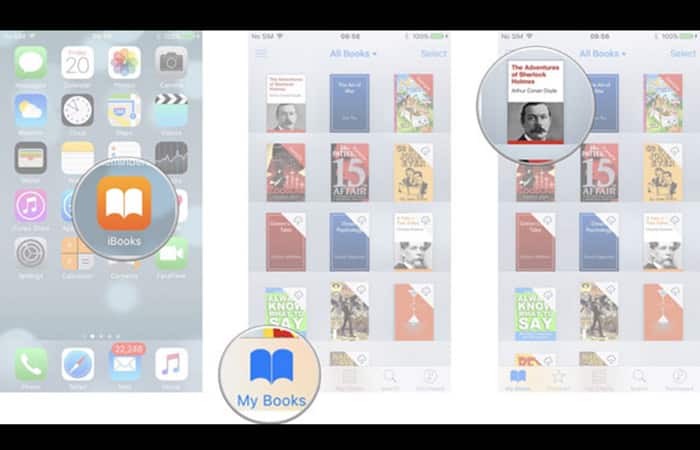 AirDrop iBooks de iPad con iPhone de forma inalámbrica