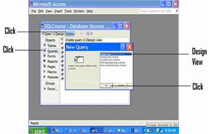 Vista SQL en Access