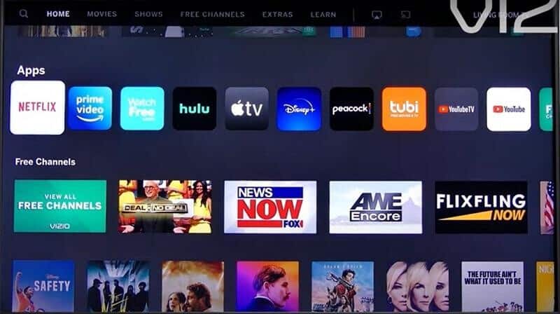 Vizio VIA Plus App Home On Smart TV