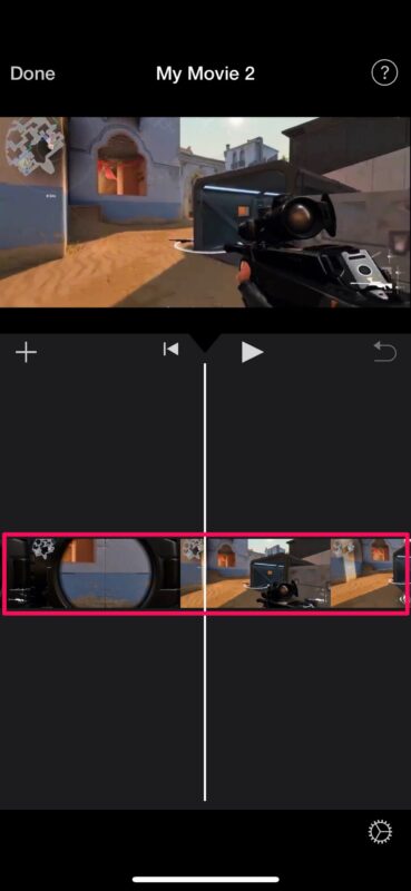 Cómo eliminar una sección central de un vídeo en el iPhone y el iPad con iMovie