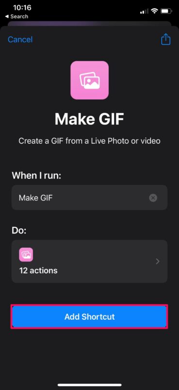 Cómo convertir un vídeo a GIF en el iPhone y el iPad