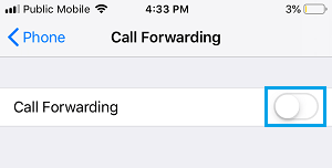 Disable Call Forwarding on iPhone