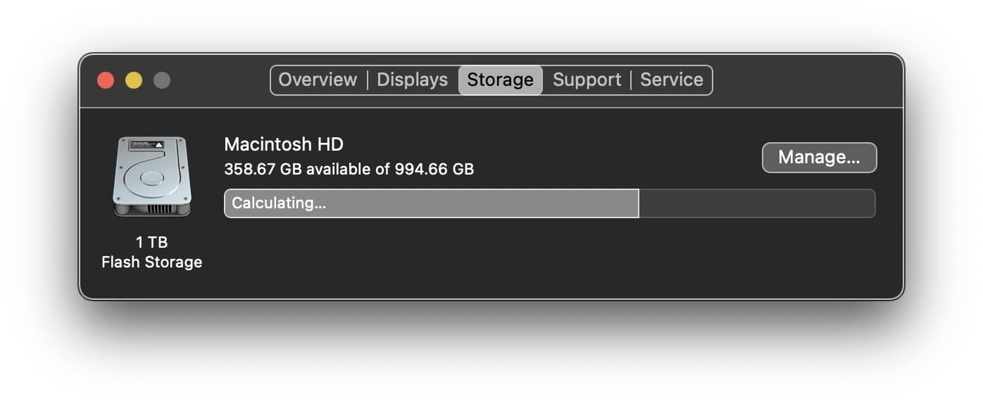 Purgeable Storage space on Mac