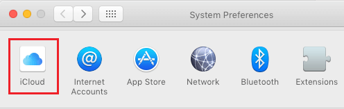 iCloud On Mac System Preferences Screen