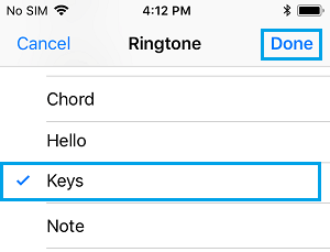 Select Ringtone for Contact on iPhone