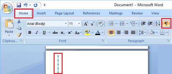 Delete Blank Page at the End of Microsoft Word Document