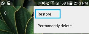 Restore Deleted Photo on Android Phone