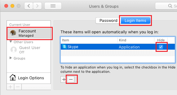 Eliminar las aplicaciones de inicio en el Mac