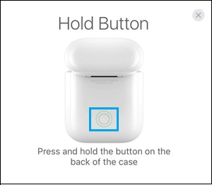 Pairing Button on AirPods Charging Case