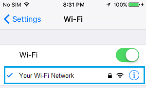 Conectarse a una red Wi-Fi en el iPhone