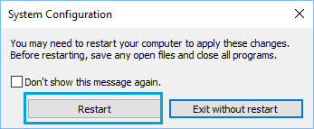 Restablecer la configuración del sistema en Windows 10