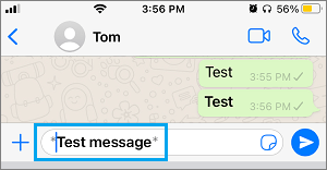 Make Text Bold in WhatsApp