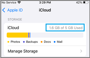 Comprobar el espacio de almacenamiento de iCloud en el iPhone