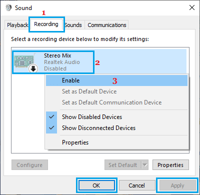 Enable Microphone on Windows PC