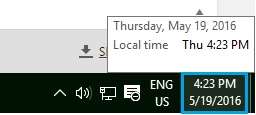 Clock On Windows 10 Computer