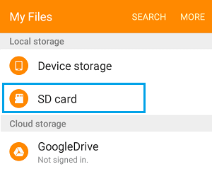 Local Storage on Android Phone