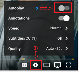 Turn OFF Auto Play From YouTube Settings Menu on Mac