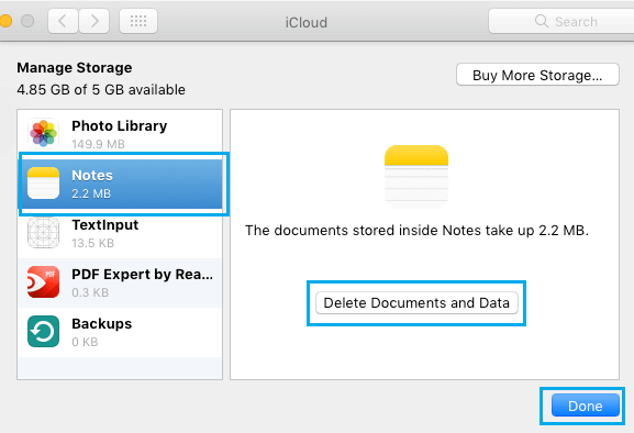 Delete Documents and Data for Apps on Mac