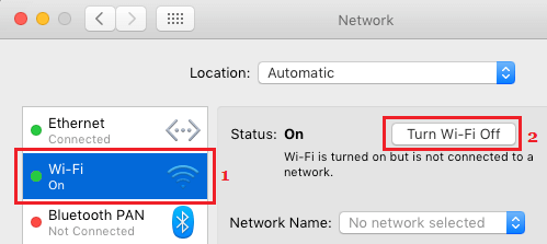 Turn OFF WiFi Network On Mac