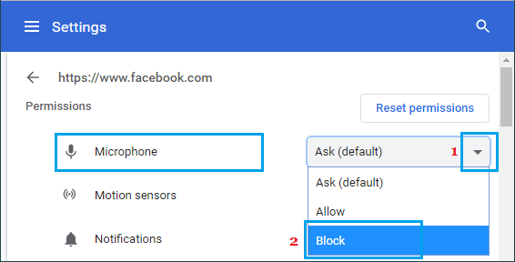 Block Microphone Access in Chrome