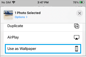 Use Photo As Wallpaper on iPhone