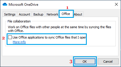 Prevent Office Files Syncing to OneDrive