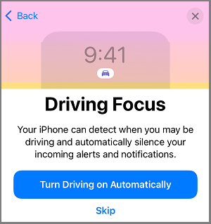 Turn Do Not Disturb While Driving Automatically on iPhone