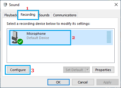 Configurar la opción del micrófono en Windows